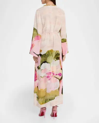 ACLER Regan Embellished Floral Tie-Waist Maxi Dress | Thumbnail 3 ACLER Regan Embellished Floral Tie-Waist Maxi Dress | Thumbnail 3