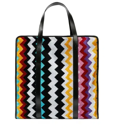Missoni Cyrus ZigZag leather-trimmed tote bag | Thumbnail 1
