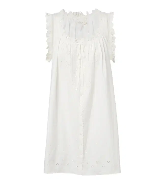 Doen Dôen Nessie broderie anglaise cotton minidress