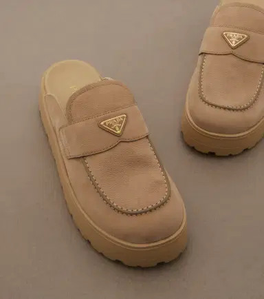 Prada Suede mules | Thumbnail 3 Prada Suede mules | Thumbnail 3