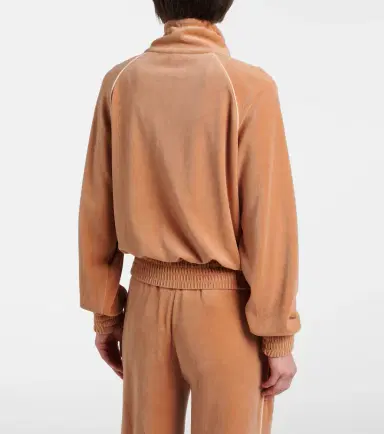Chloé Chloé Cotton-blend velour zip-up sweatshirt | Thumbnail 5