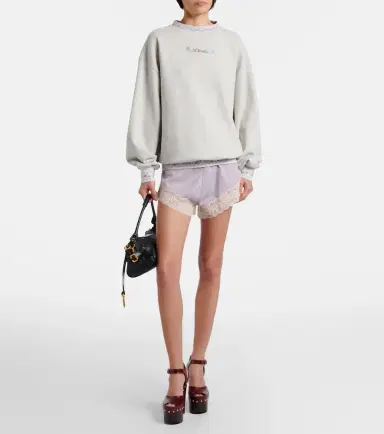 Chloé Chloé Embroidered cotton jersey sweatshirt | Thumbnail 3
