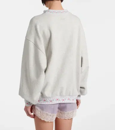 Chloé Chloé Embroidered cotton jersey sweatshirt | Thumbnail 4