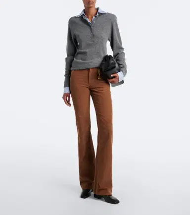 Stella McCartney Cotton corduroy flared pants | Thumbnail 5