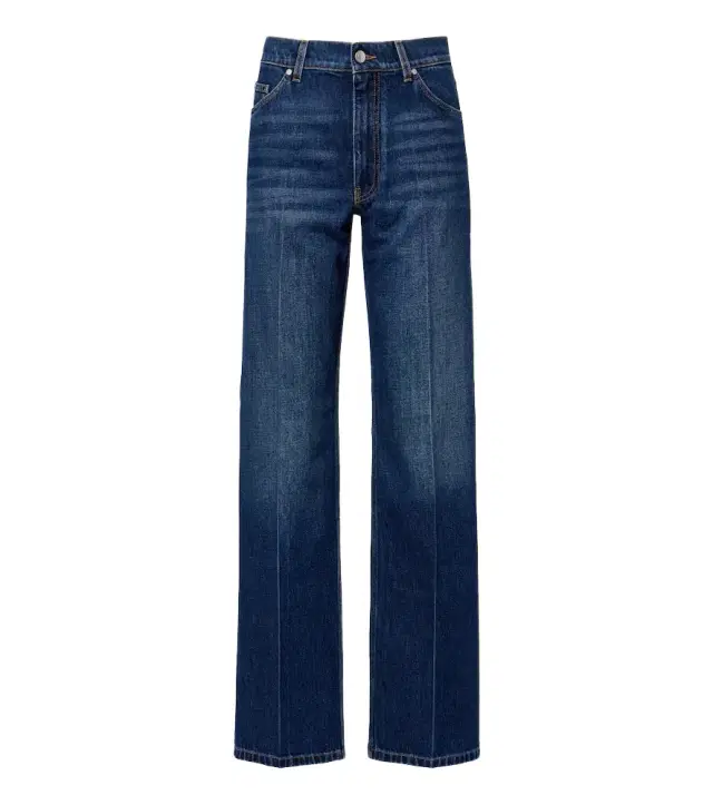 Faded straight jeans