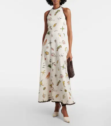 ALÉMAIS Alémais Neptune printed halterneck maxi dress | Thumbnail 3 ALÉMAIS Alémais Neptune printed halterneck maxi dress | Thumbnail 3