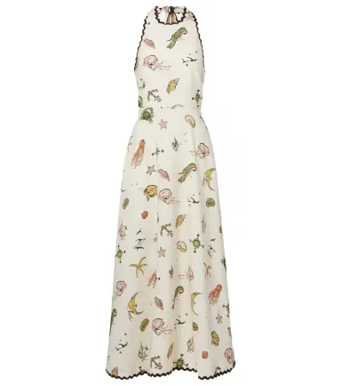 ALÉMAIS Alémais Neptune printed halterneck maxi dress | Thumbnail 1 ALÉMAIS Alémais Neptune printed halterneck maxi dress | Thumbnail 1