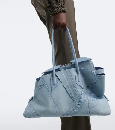 The Attico La Passeggiata Medium denim tote bag | Thumbnail 4