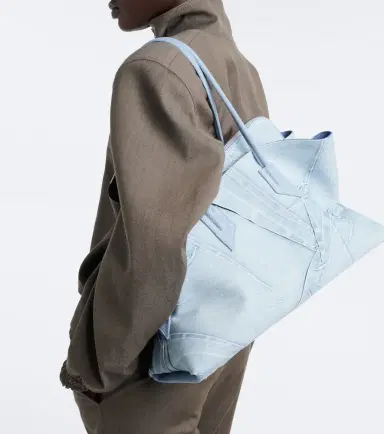 The Attico La Passeggiata Medium denim tote bag | Thumbnail 6