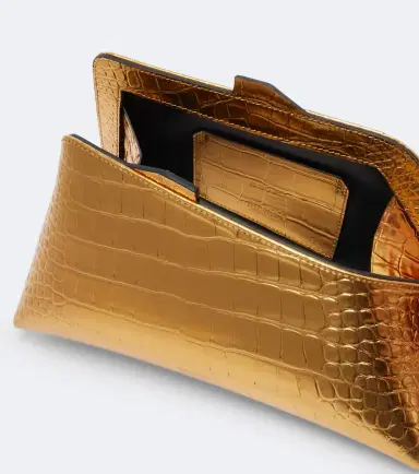 The Attico 8:30PM Small croc-effect leather clutch | Thumbnail 2 The Attico 8:30PM Small croc-effect leather clutch | Thumbnail 2
