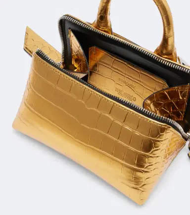 The Attico Friday Mini croc-effect leather top-handle bag | Thumbnail 2 The Attico Friday Mini croc-effect leather top-handle bag | Thumbnail 2