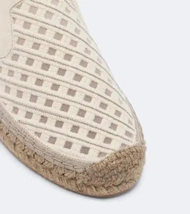 Brunello Cucinelli Monili suede-trimmed canvas espadrilles | Thumbnail 3 Brunello Cucinelli Monili suede-trimmed canvas espadrilles | Thumbnail 3
