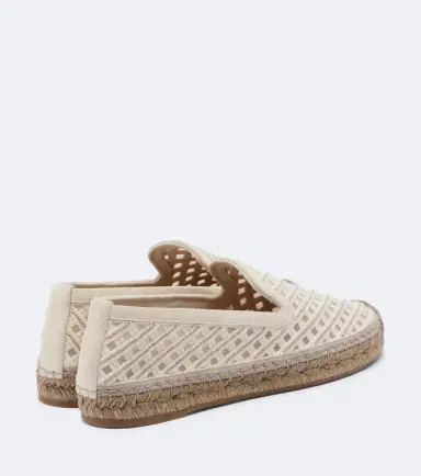 Brunello Cucinelli Monili suede-trimmed canvas espadrilles | Thumbnail 4 Brunello Cucinelli Monili suede-trimmed canvas espadrilles | Thumbnail 4