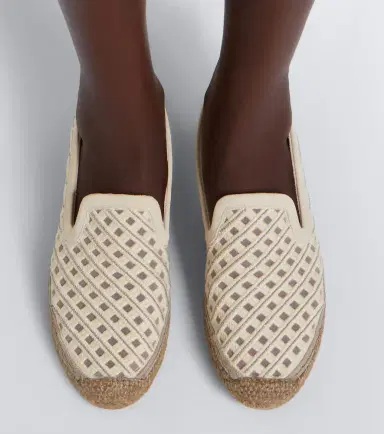 Brunello Cucinelli Monili suede-trimmed canvas espadrilles | Thumbnail 6 Brunello Cucinelli Monili suede-trimmed canvas espadrilles | Thumbnail 6