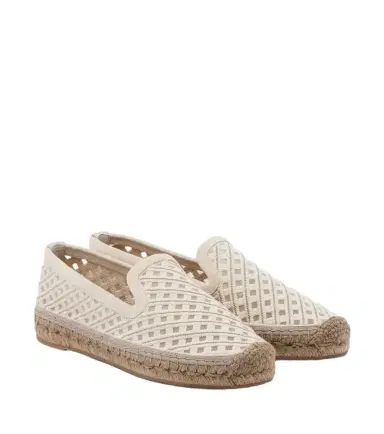 Brunello Cucinelli Monili suede-trimmed canvas espadrilles | Thumbnail 1 Brunello Cucinelli Monili suede-trimmed canvas espadrilles | Thumbnail 1