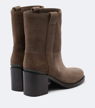 Brunello Cucinelli Monili suede ankle boots | Thumbnail 4 Brunello Cucinelli Monili suede ankle boots | Thumbnail 4