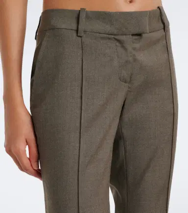 The Attico Low-rise wool-blend flared pants | Thumbnail 5