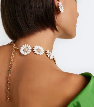 Carolina Herrera Crystal-embellished floral necklace | Thumbnail 5 Carolina Herrera Crystal-embellished floral necklace | Thumbnail 5