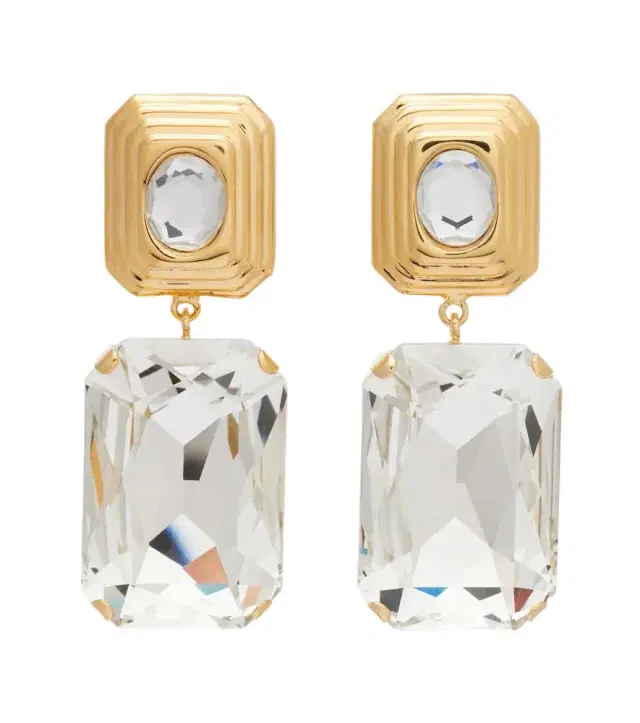 Alessandra Rich Crystal-embellished clip-on earrings