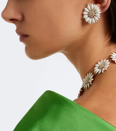 Carolina Herrera Floral embellished earrings | Thumbnail 5 Carolina Herrera Floral embellished earrings | Thumbnail 5