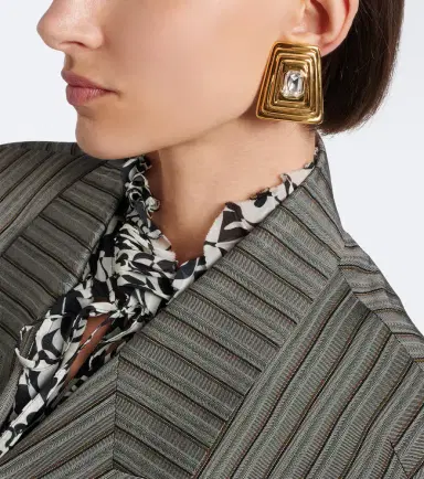 Alessandra Rich Crystal-embellished clip-on earrings | Thumbnail 6 Alessandra Rich Crystal-embellished clip-on earrings | Thumbnail 6