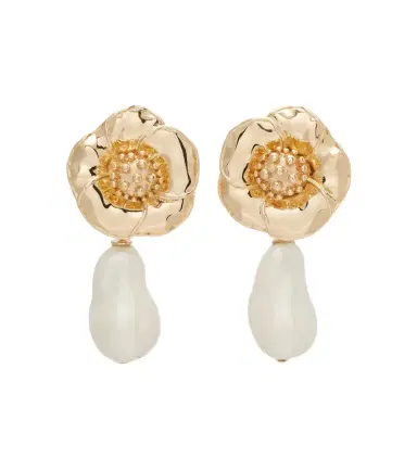Carolina Herrera Embellished clip-on earrings | Thumbnail 1