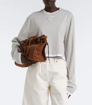 Prada Cotton piqué and jersey top | Thumbnail 4 Prada Cotton piqué and jersey top | Thumbnail 4