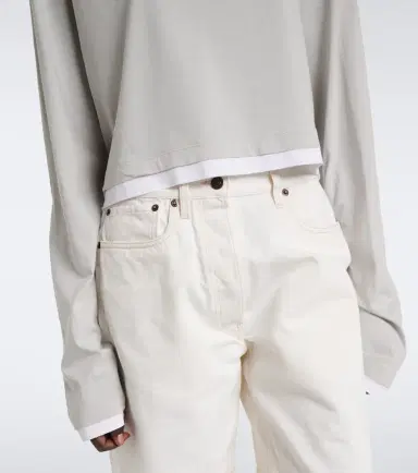 Prada Cotton piqué and jersey top | Thumbnail 5 Prada Cotton piqué and jersey top | Thumbnail 5