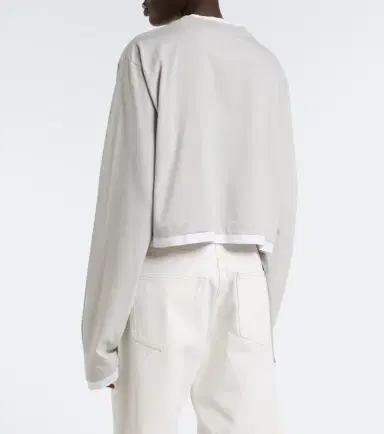 Prada Cotton piqué and jersey top | Thumbnail 6 Prada Cotton piqué and jersey top | Thumbnail 6