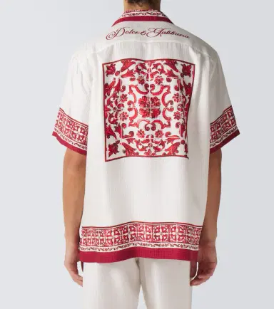 Dolce & Gabbana Majolica silk jacquard shirt | Thumbnail 2