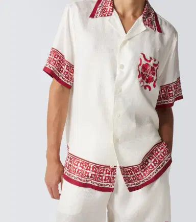 Dolce & Gabbana Majolica silk jacquard shirt | Thumbnail 5