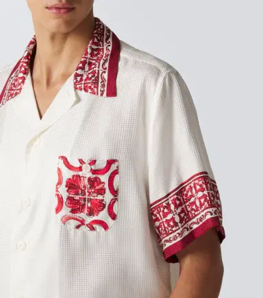 Dolce & Gabbana Majolica silk jacquard shirt | Thumbnail 7