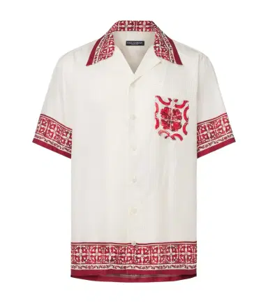 Dolce & Gabbana Majolica silk jacquard shirt | Thumbnail 1