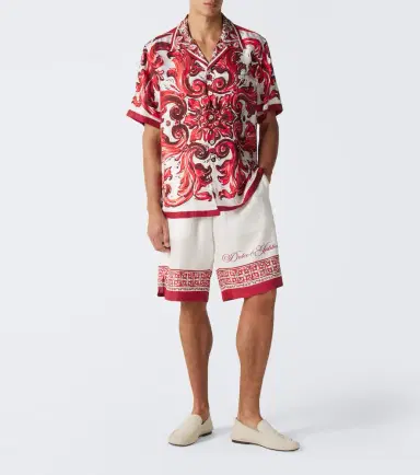 Dolce & Gabbana Majolica silk twill shirt | Thumbnail 2