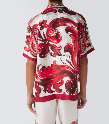 Dolce & Gabbana Majolica silk twill shirt | Thumbnail 5