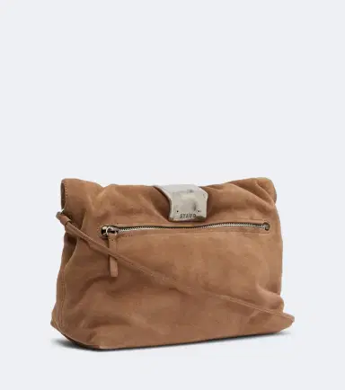 Staud Puff Small suede clutch | Thumbnail 2