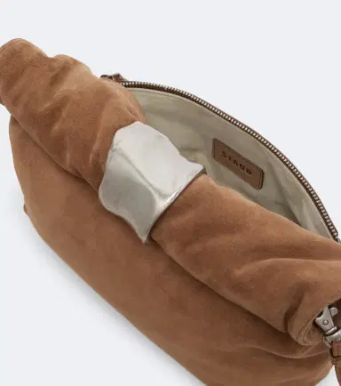 Staud Puff Small suede clutch | Thumbnail 3