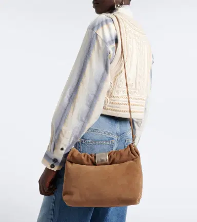 Staud Puff Small suede clutch | Thumbnail 5