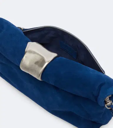 Staud Puff Small suede clutch | Thumbnail 3