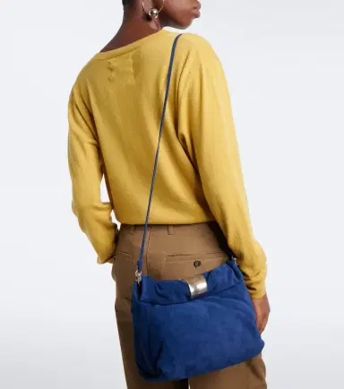 Staud Puff Small suede clutch | Thumbnail 4