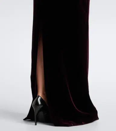 Mugler Velvet bustier gown | Thumbnail 3 Mugler Velvet bustier gown | Thumbnail 3