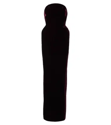 Mugler Velvet bustier gown | Thumbnail 1 Mugler Velvet bustier gown | Thumbnail 1