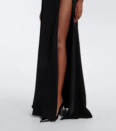 Mugler re/edit Jeu de Paume crêpe gown | Thumbnail 4 Mugler re/edit Jeu de Paume crêpe gown | Thumbnail 4