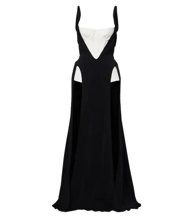 re/edit Jeu de Paume crêpe gown