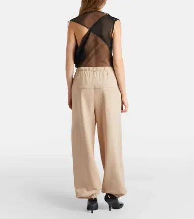 Sportmax Pleated cotton-blend jersey sweatpants | Thumbnail 5 Sportmax Pleated cotton-blend jersey sweatpants | Thumbnail 5