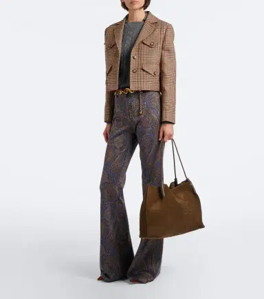 Etro Libra Large suede tote bag | Thumbnail 4