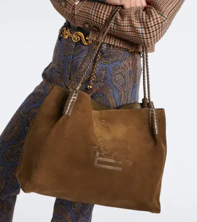 Etro Libra Large suede tote bag | Thumbnail 5