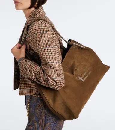 Etro Libra Large suede tote bag | Thumbnail 6