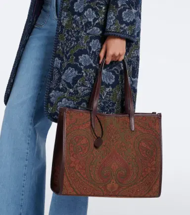Etro Arnica Large coated canvas tote bag | Thumbnail 4