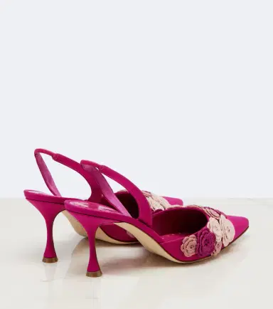 Manolo Blahnik Svemuta floral-appliqué slingback pumps | Thumbnail 4 Manolo Blahnik Svemuta floral-appliqué slingback pumps | Thumbnail 4